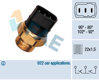 FAN MÜŞÜRÜ VW GOLF II PASSAT T3 VENTO POLO A100 A80 1.6 TD 1980> KAMPANYALI