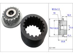 TRİGER SETİ KLİMA KAPLİN VE KAYIŞ SET 535 0118 10+EG12,5 TDİ VW AXD T5 KAMPANYALI