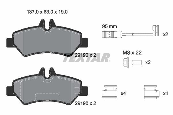 FREN BALATASI ARKA TEK TEKER VW CRAFTER-SPRINTER 2.0 - 2.5 TDI 2006>2016
