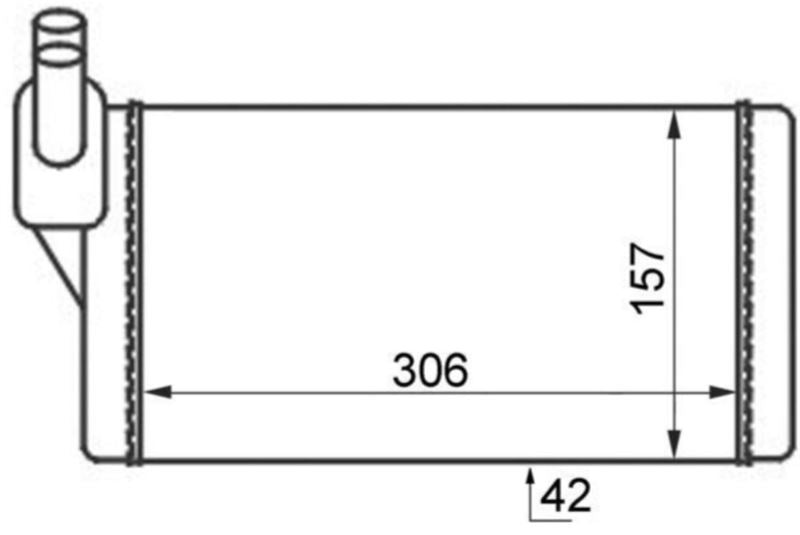 KALORİFER RADYATORU AEN AEU ACU AAF ABL AAC AAB AET APL ACU AEU VW TRANSPORTER IV 1.8 1.9 2.0 2.5 1990>2003