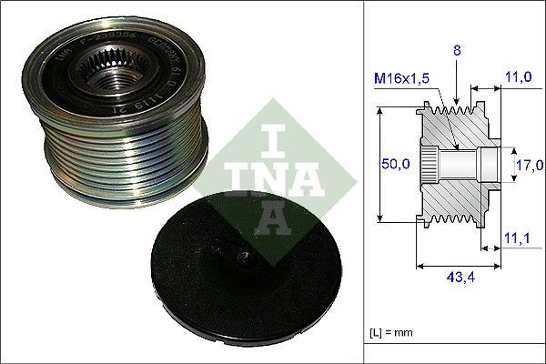 INA ALTERNATÖR BİLYASI MERCEDES  X164 W164 ML300 CDI W251 S320 R350 CDI 2006>